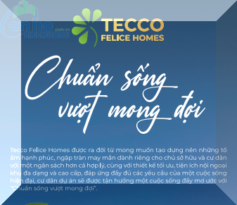 Mức giá từ 1,1 tỷ/căn 2PN Tecco Felice Homes có gì khác biệt