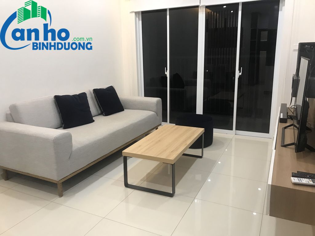Cần cho thuê căn hộ Habitat Thuận An đầy đủ nội thất, DT 78m2, thiết kế 2 Pn ful nội thất, ban công